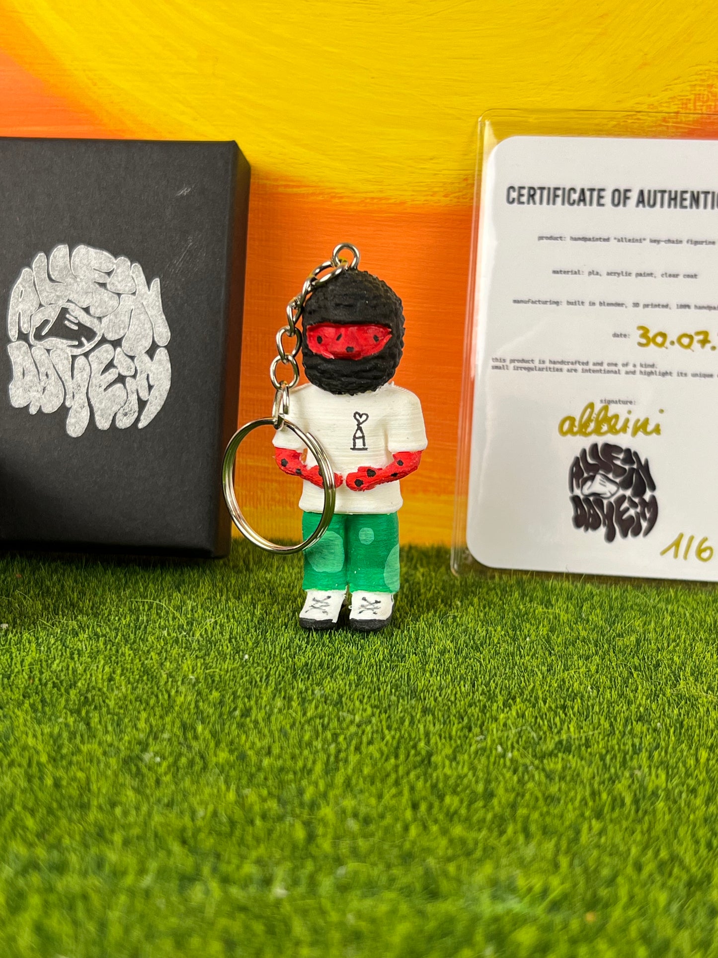 handpainted alleini key-chain figurine *watermelon charity edition*